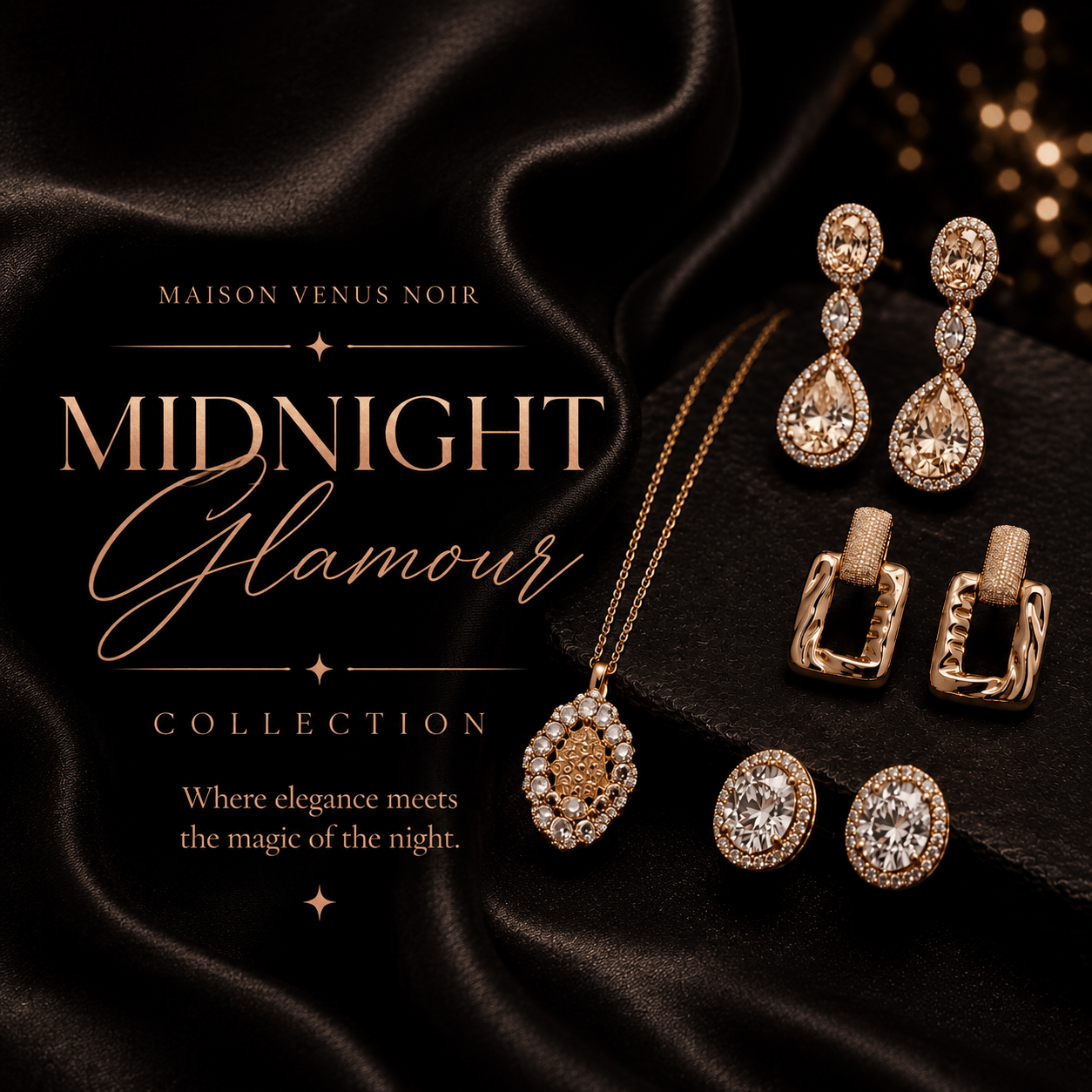 Midnight Glamour Collection - Maison Venus Noir
