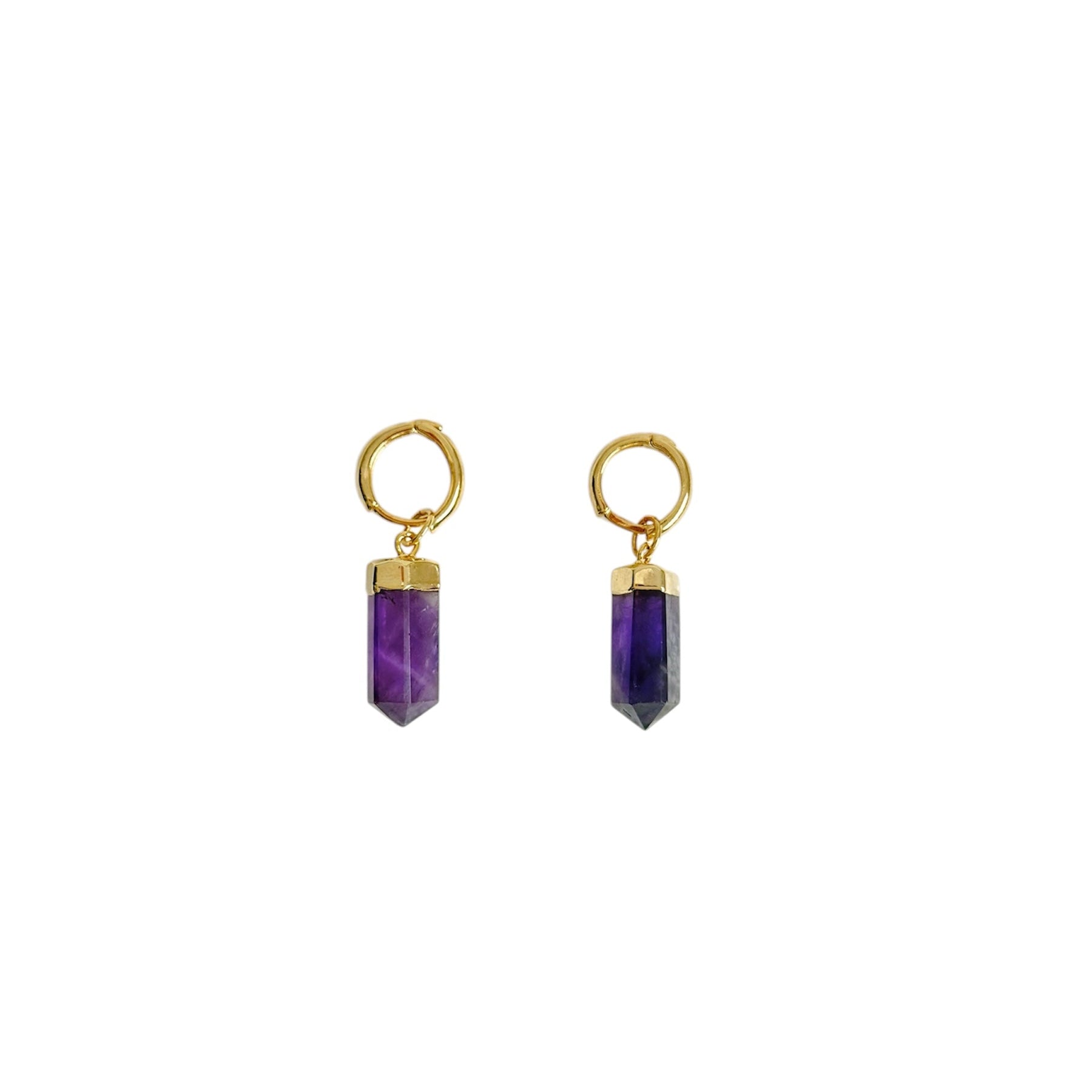 Amethyst-Spitzen-Ohrringe Violet Elegance
