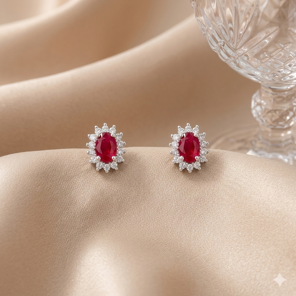 Ohrringe  Ruby Étoile