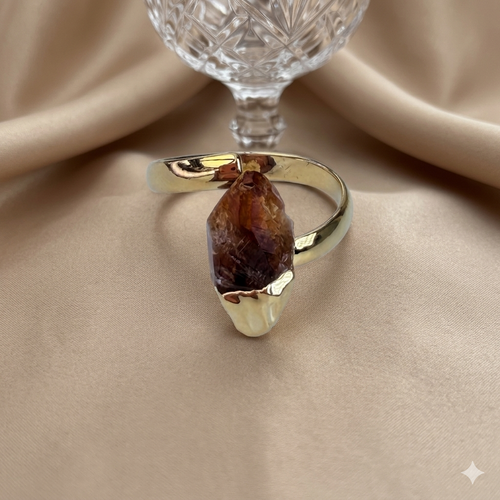 Citrin-Ring Lumière Dorée