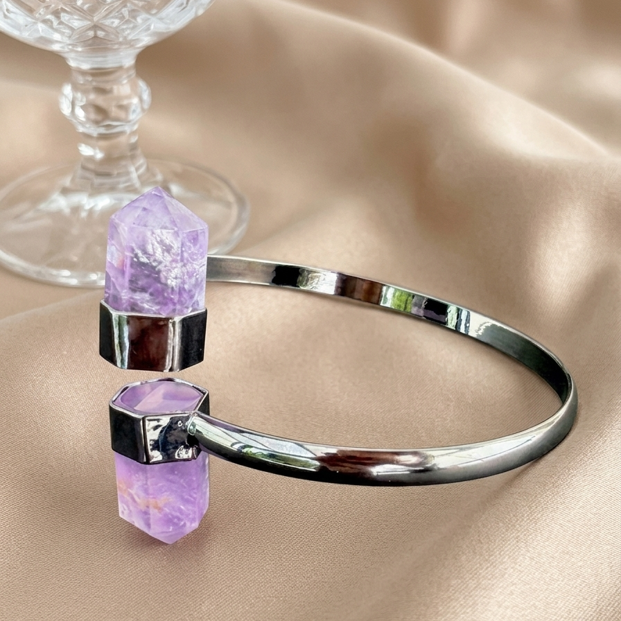 Doppelspitzen-Armband Ombre Noire