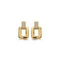 Golden Crystal Radiance Earrings