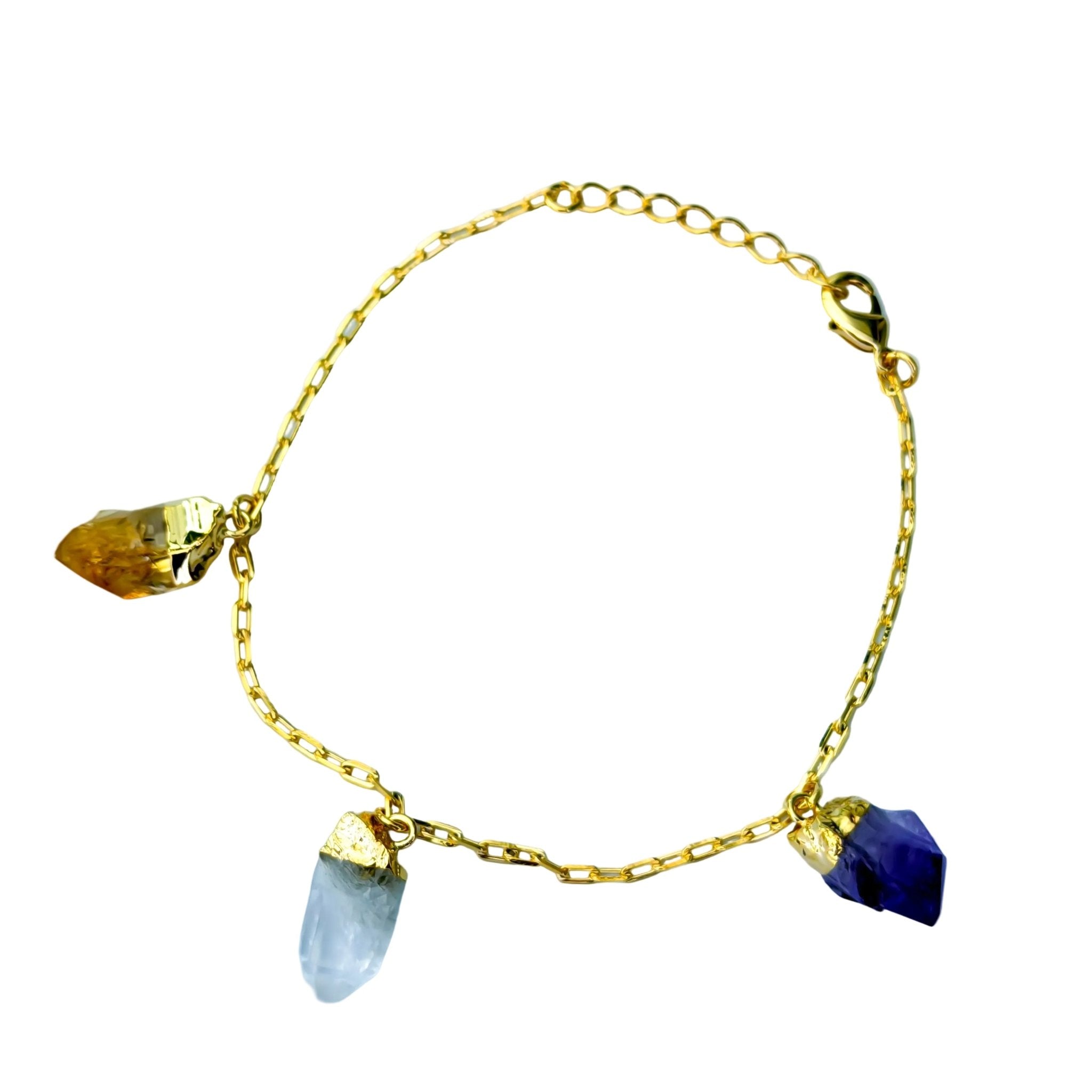 Amethyst und Citrin Armband Soleil Violet - Maison Venus Noir