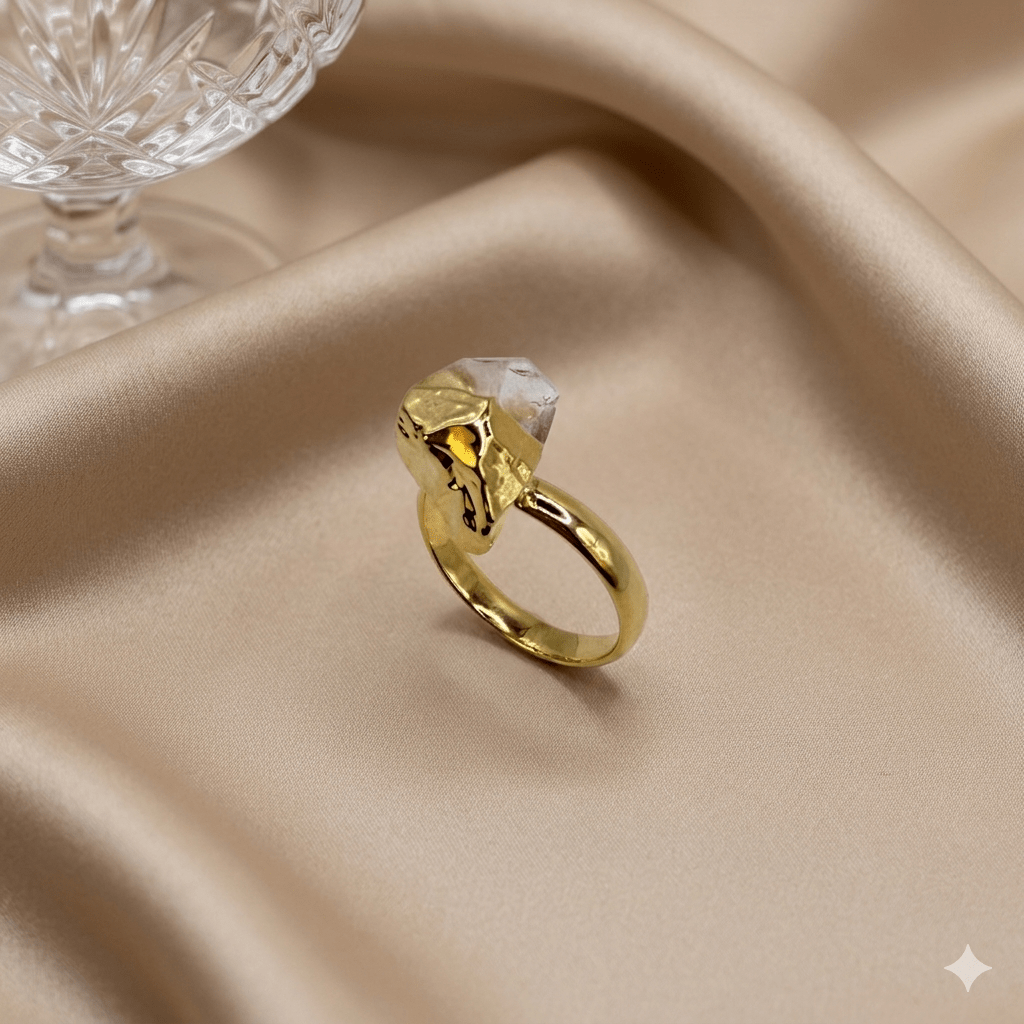 Éclat Blanc Ring - Maison Venus Noir