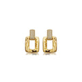 Golden Crystal Radiance Earrings - Maison Venus Noir