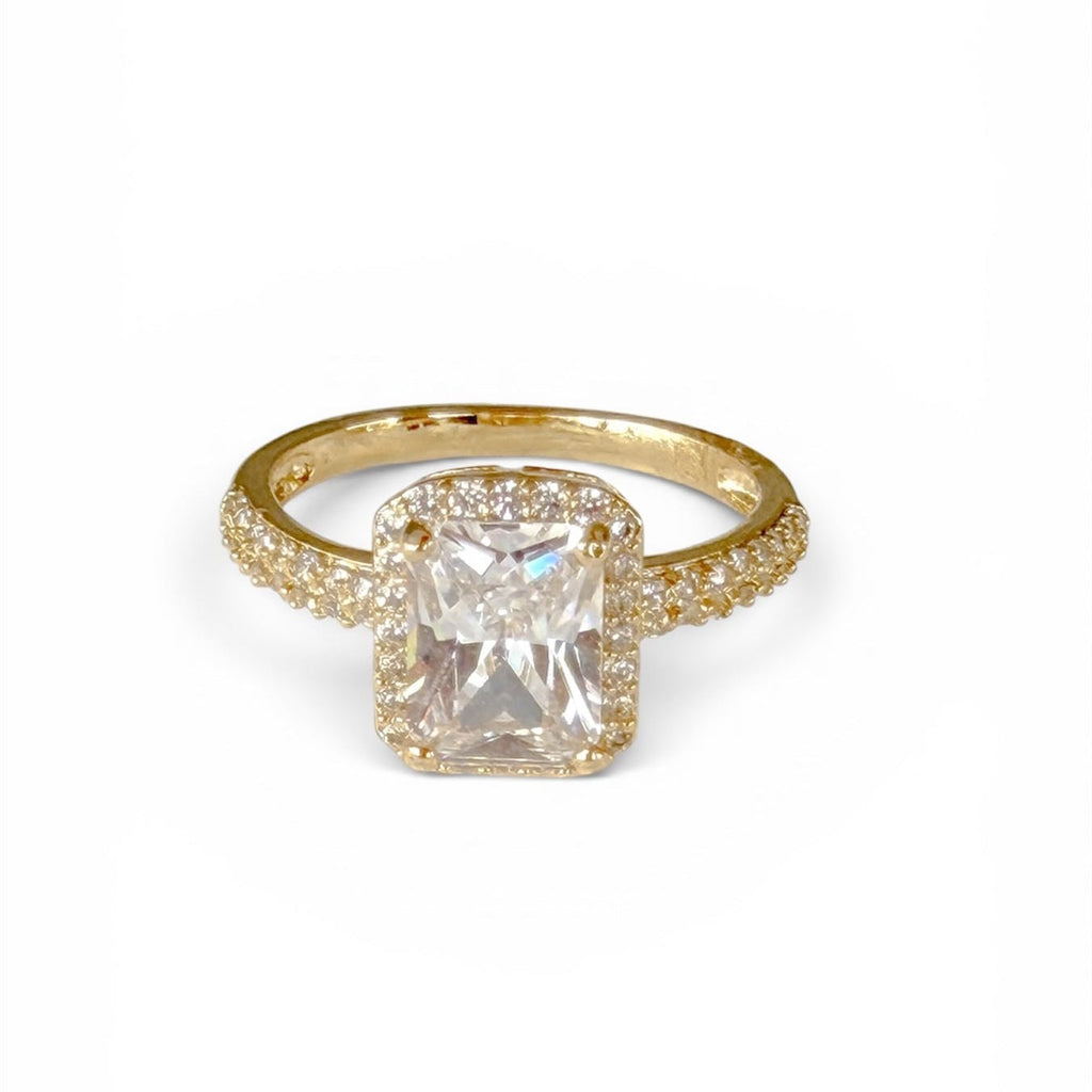 Golden Crystal Radiance Ring - Maison Venus Noir