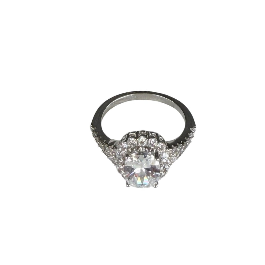 Silver Crystal Royale Ring - Maison Venus Noir