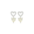 Yellow Fancy Heart Ohrringe - Maison Venus Noir